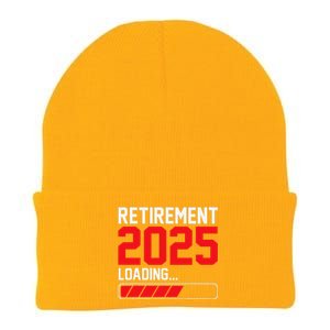 Retirement 2025 Loading Funny Retiring Retired Gift Knit Cap Winter Beanie