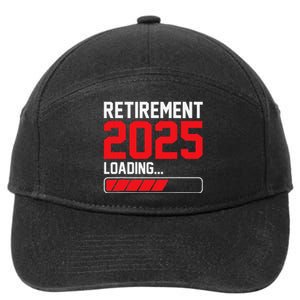 Retirement 2025 Loading Funny Retiring Retired Gift 7-Panel Snapback Hat