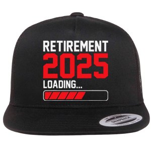 Retirement 2025 Loading Funny Retiring Retired Gift Flat Bill Trucker Hat