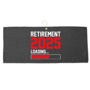 Retirement 2025 Loading Funny Retiring Retired Gift Large Microfiber Waffle Golf Towel