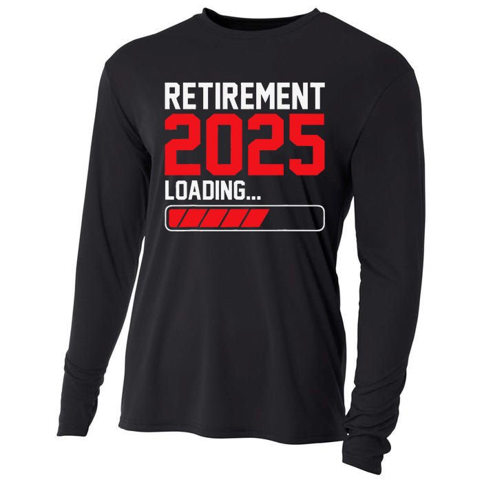 Retirement 2025 Loading Funny Retiring Retired Gift Cooling Performance Long Sleeve Crew