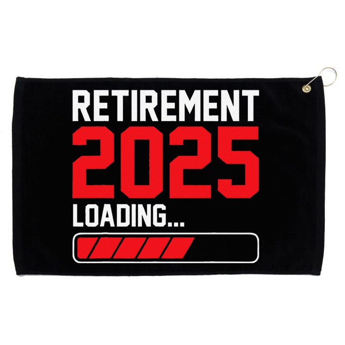 Retirement 2025 Loading Funny Retiring Retired Gift Grommeted Golf Towel