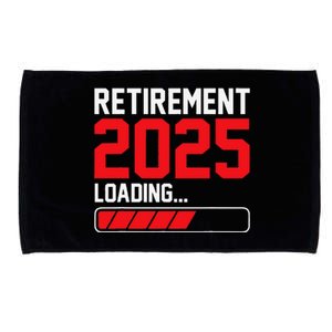 Retirement 2025 Loading Funny Retiring Retired Gift Microfiber Hand Towel