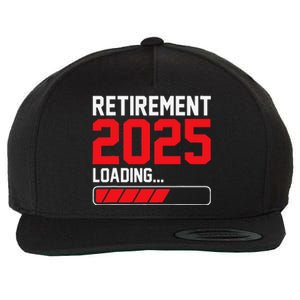 Retirement 2025 Loading Funny Retiring Retired Gift Wool Snapback Cap