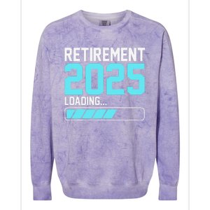 Retirement 2025 Loading Funny Retiring Retired Gift Colorblast Crewneck Sweatshirt