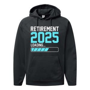 Retirement 2025 Loading Funny Retiring Retired Gift Performance Fleece Hoodie