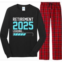 Retirement 2025 Loading Funny Retiring Retired Gift Long Sleeve Pajama Set