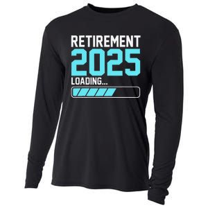 Retirement 2025 Loading Funny Retiring Retired Gift Cooling Performance Long Sleeve Crew