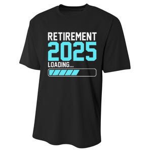 Retirement 2025 Loading Funny Retiring Retired Gift Performance Sprint T-Shirt