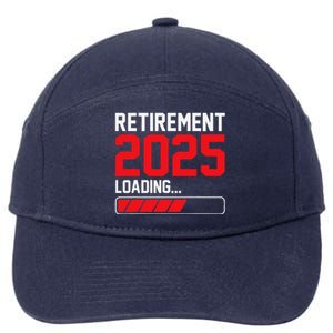 Retirement 2025 Loading Funny Retiring Retired 7-Panel Snapback Hat