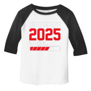 Retirement 2025 Loading Funny Retiring Retired Toddler Fine Jersey T-Shirt