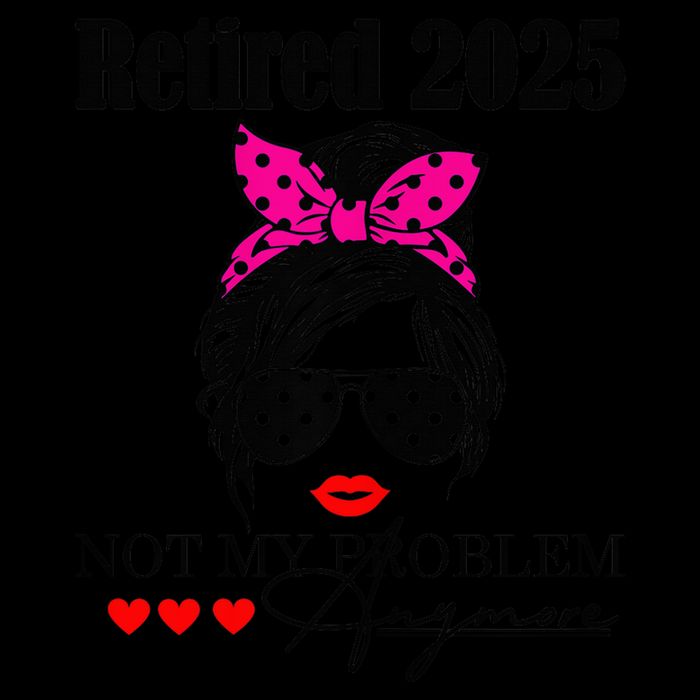 Retired 2025 Messy Hair Not My Problem Anymore Wool Snapback Cap