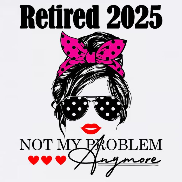 Retired 2025 Messy Hair Women Not My Problem Anymore Wool Snapback Cap