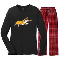 Retro 26.2 Miles Marathon Funny Vintage Athlete Outfit Women's Long Sleeve Flannel Pajama Set 