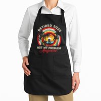 Retired 2025 Not My Problem Anymore Retro Retirement Teacher Apron