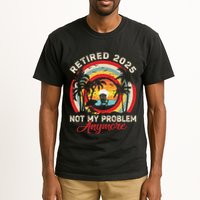 Retired 2025 Not My Problem Anymore Retro Retirement Teacher Tall T-Shirt