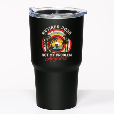 Retired 2025 Not My Problem Anymore Retro Retirement Teacher Tumbler