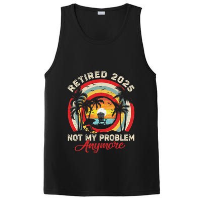Retired 2025 Not My Problem Anymore Retro Retirement Teacher PosiCharge Competitor Tank