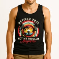 Retired 2025 Not My Problem Anymore Retro Retirement Teacher Tank Top