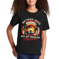 Retired 2025 Not My Problem Anymore Retro Retirement Teacher Kids T-Shirt