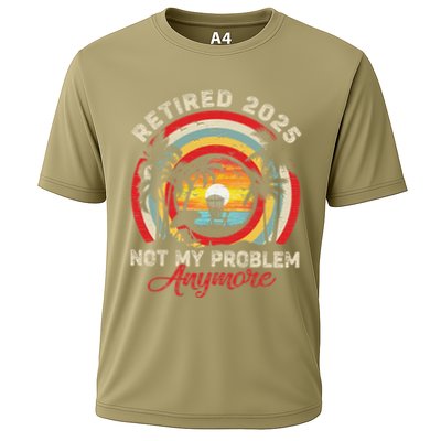 Retired 2025 Not My Problem Anymore Retro Retirement Teacher Performance Shirt
