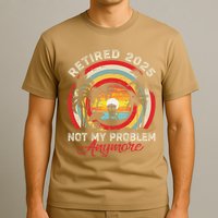 Retired 2025 Not My Problem Anymore Retro Retirement Teacher T-Shirt