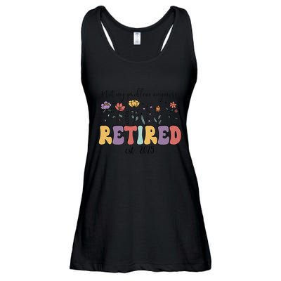 Retired 2025 Not My Problem Anymore Retirement Party Retiree Ladies Essential Flowy Tank