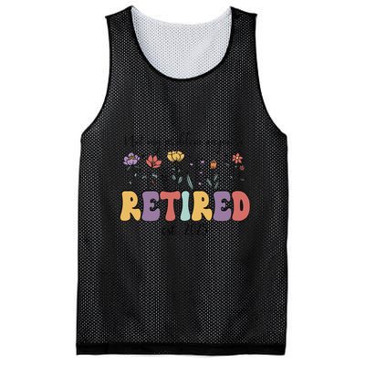 Retired 2025 Not My Problem Anymore Retirement Party Retiree Mesh Reversible Basketball Jersey Tank