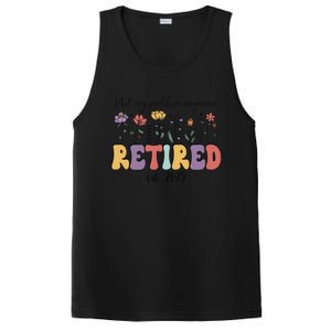 Retired 2025 Not My Problem Anymore Retirement Party Retiree PosiCharge Competitor Tank