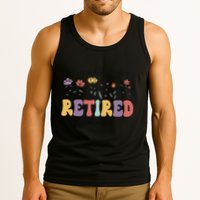Retired 2025 Not My Problem Anymore Retirement Party Retiree Tank Top