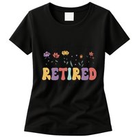 Retired 2025 Not My Problem Anymore Retirement Party Retiree Womens T-Shirt