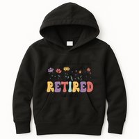 Retired 2025 Not My Problem Anymore Retirement Party Retiree Kids Hoodie