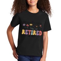 Retired 2025 Not My Problem Anymore Retirement Party Retiree Kids T-Shirt