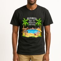 Retired 2025 Not My Problem Anymore Beach Retirement Gifts Tall T-Shirt
