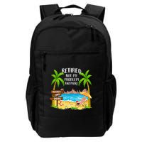 Retired 2025 Not My Problem Anymore Beach Retirement Gifts Backpack