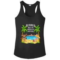 Retired 2025 Not My Problem Anymore Beach Retirement Gifts Ladies PosiCharge Competitor Racerback Tank