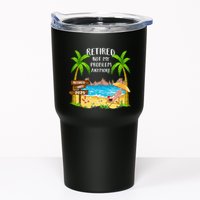 Retired 2025 Not My Problem Anymore Beach Retirement Gifts Tumbler