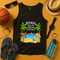 Retired 2025 Not My Problem Anymore Beach Retirement Gifts Tank Top