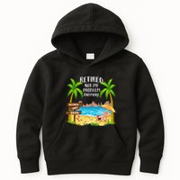 Retired 2025 Not My Problem Anymore Beach Retirement Gifts Kids Hoodie