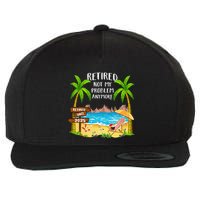 Retired 2025 Not My Problem Anymore Beach Retirement Gifts Wool Snapback Cap