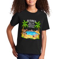 Retired 2025 Not My Problem Anymore Beach Retirement Gifts Kids T-Shirt