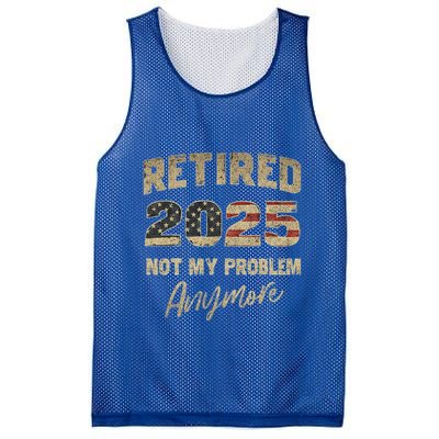 Retired 2025 Not My Problem Anymore Retirement Mesh Reversible Basketball Jersey Tank