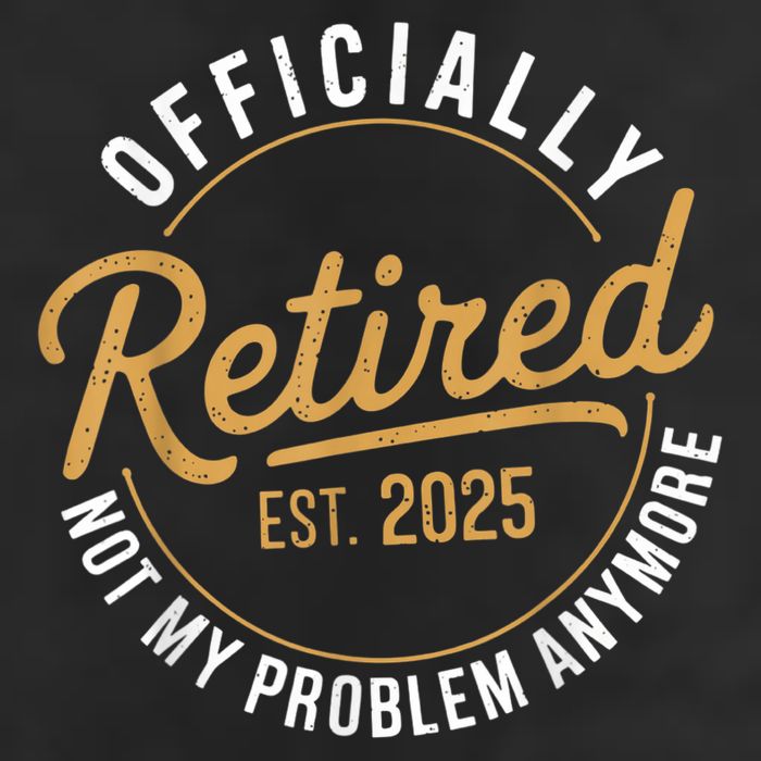 Retired 2025 Not My Problem Anymore Vintage Funny Knit Cap Winter Beanie