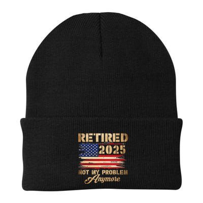 Retired 2025 Not My Problem Anymore Knit Cap Winter Beanie