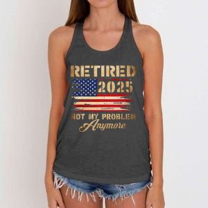 Retired 2025 Not My Problem Anymore Women's Knotted Racerback Tank