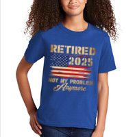 Retired 2025 Not My Problem Anymore Kids T-Shirt