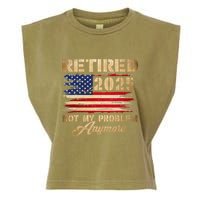 Retired 2025 Not My Problem Anymore Garment-Dyed Women's Muscle Tee