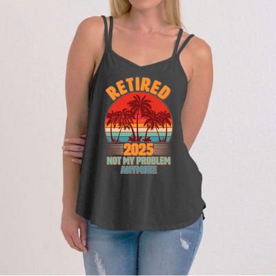 Retired 2025 Not My Problem Anymore Vintage Tropical Women's Strappy Tank