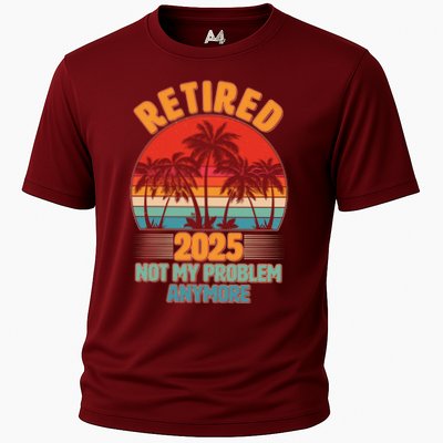 Retired 2025 Not My Problem Anymore Vintage Tropical Performance Shirt