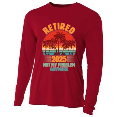 Retired 2025 Not My Problem Anymore Vintage Tropical Cooling Performance Long Sleeve Crew